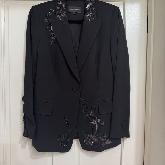 NEW $795 Kobi Halperin Black Jacket with Sequins & Beads sz M - Picture 6 of 6